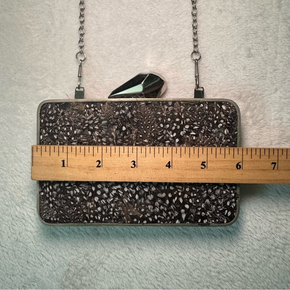 Vintage Kotur Peacock and Snakeskin Evening Clutch Crossbody Bag - Picture 9 of 11